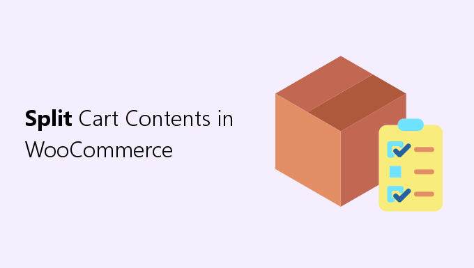 how to split cart contents into shipping packages in woocommerce