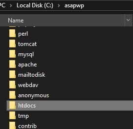 xampp htdocs directory