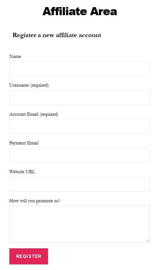 affiliatewp affiliate area registration