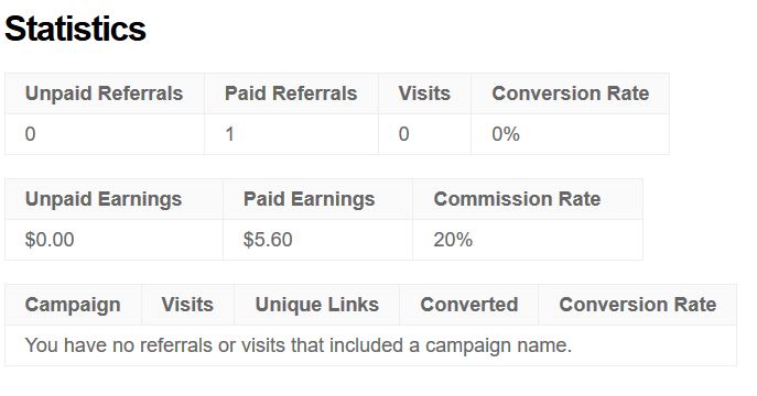 affiliatewp paid earnings