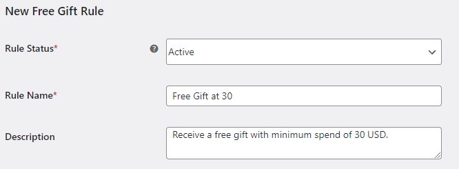 free gifts for woocommerce new free gift name and description