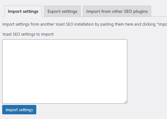 yoast import export tool